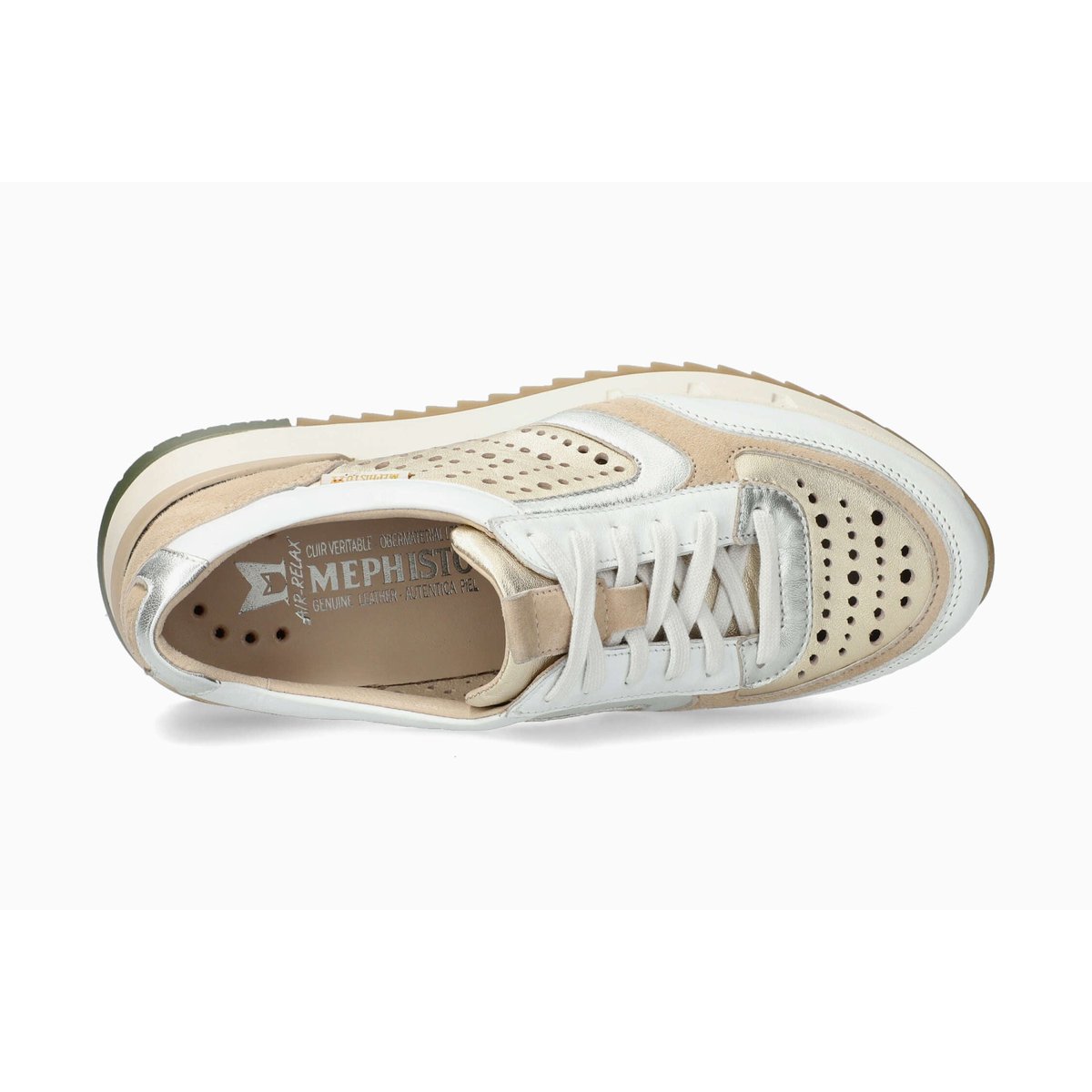 Baskets en cuir ANNA PERF blanc pur p5147020, MEPHISTO