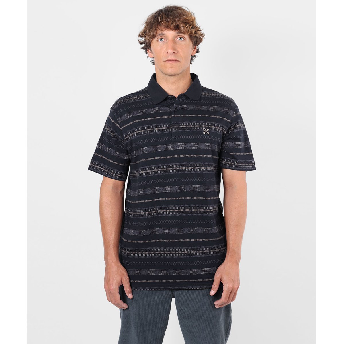 Polo manches courtes DUSKRIDE deep marine, OXBOW