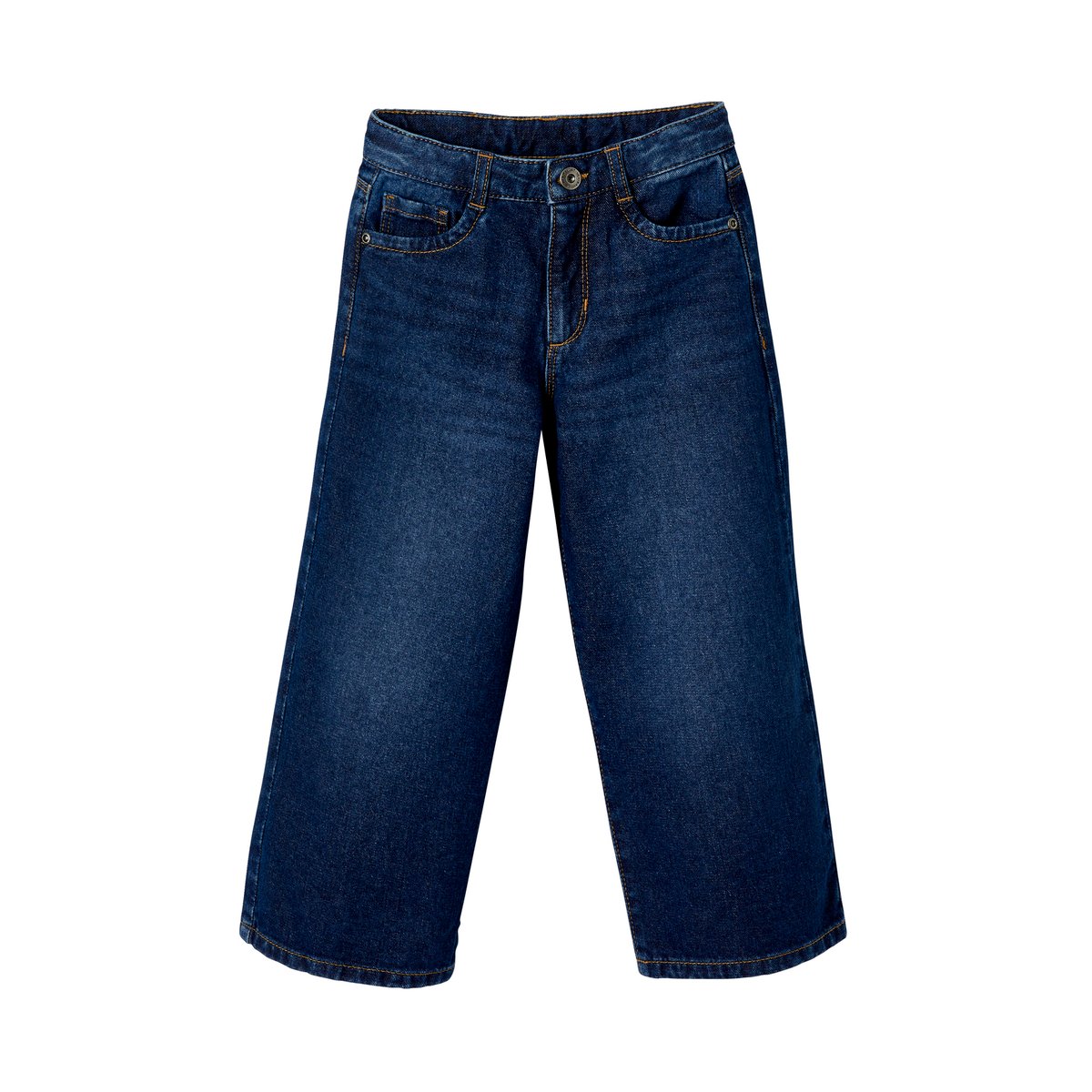 Jean large 7/8 ème denim brut, VERTBAUDET