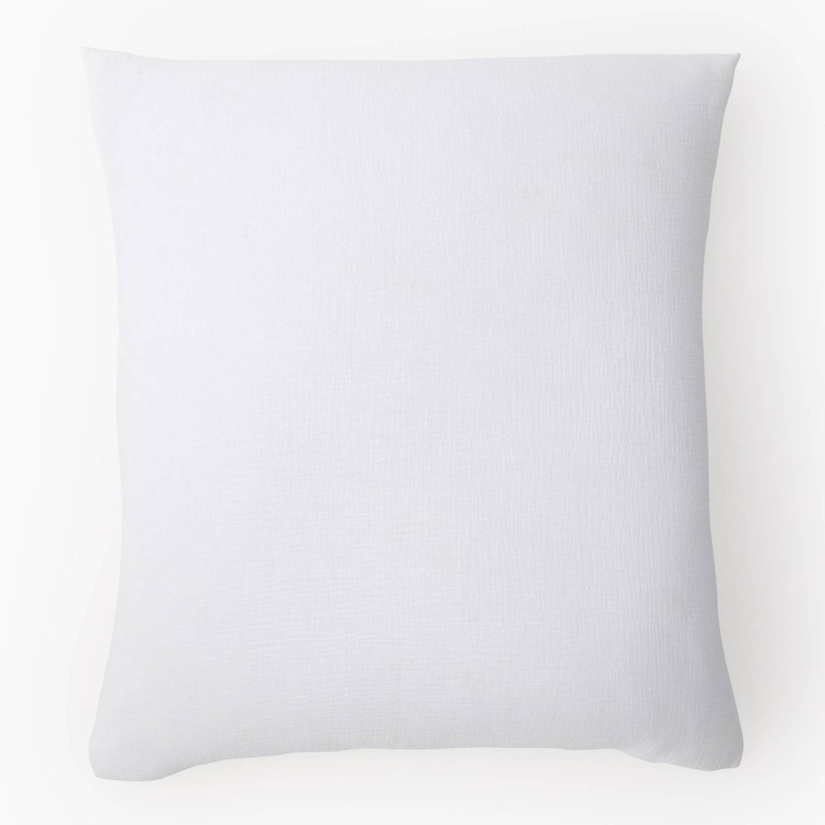 Taie d'oreiller gaze de coton BIO, certifié OEKO-TEX blanc, MONOPRIX MAISON