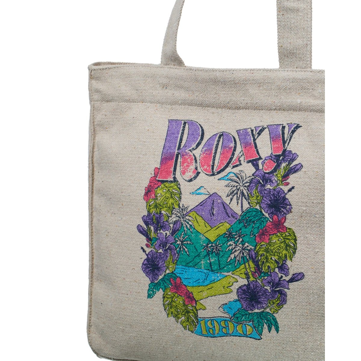 Tote bag DRINK THE WAVE. beige parchment, ROXY