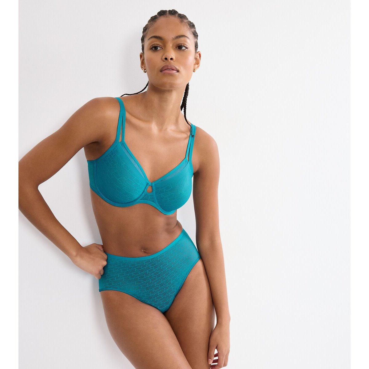 Culotte haute TRIUMPH SIGNATURE SHEER bleu océan, TRIUMPH