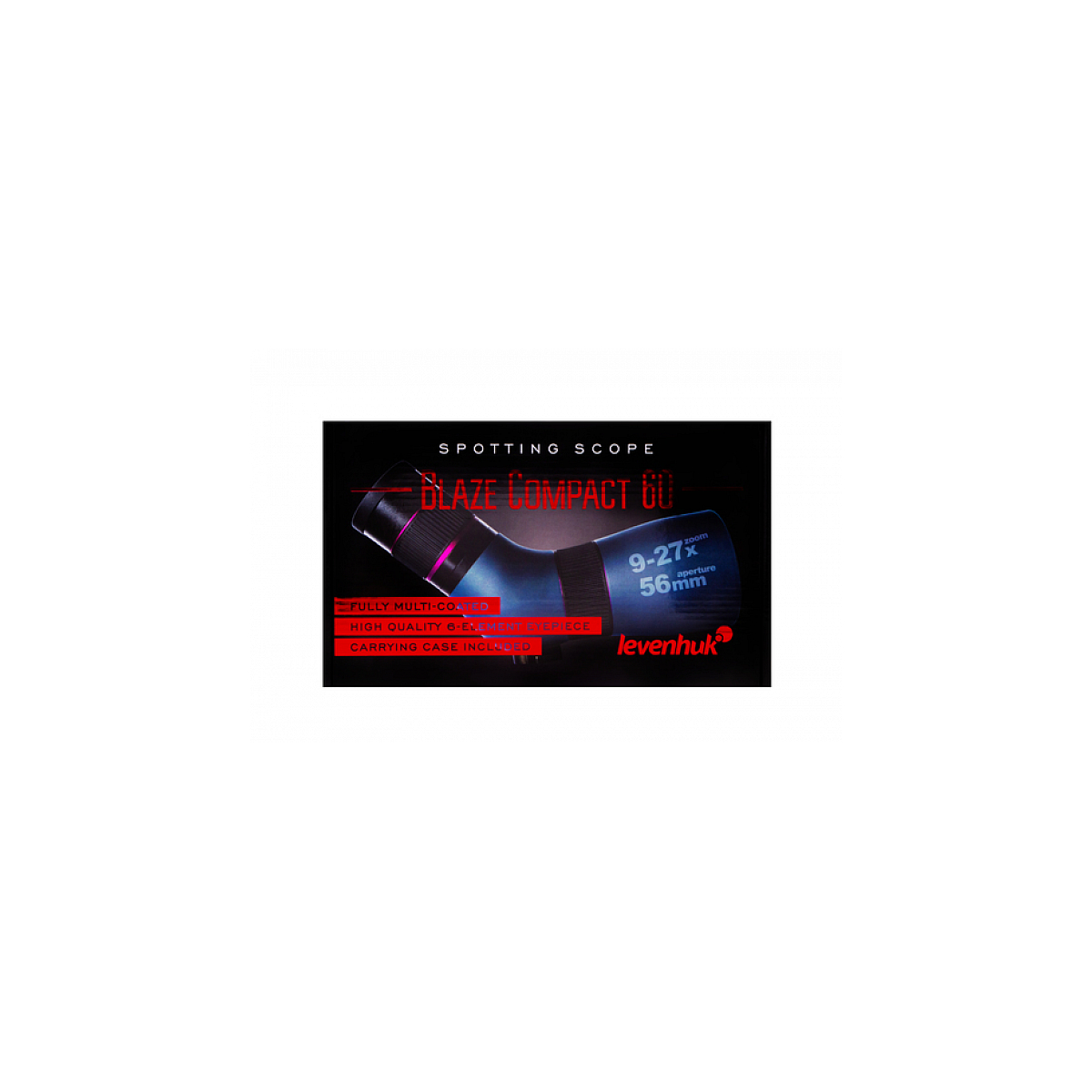 Longue-vue Blaze Compact 60 27x BK-7 couleur unique, LEVENHUK