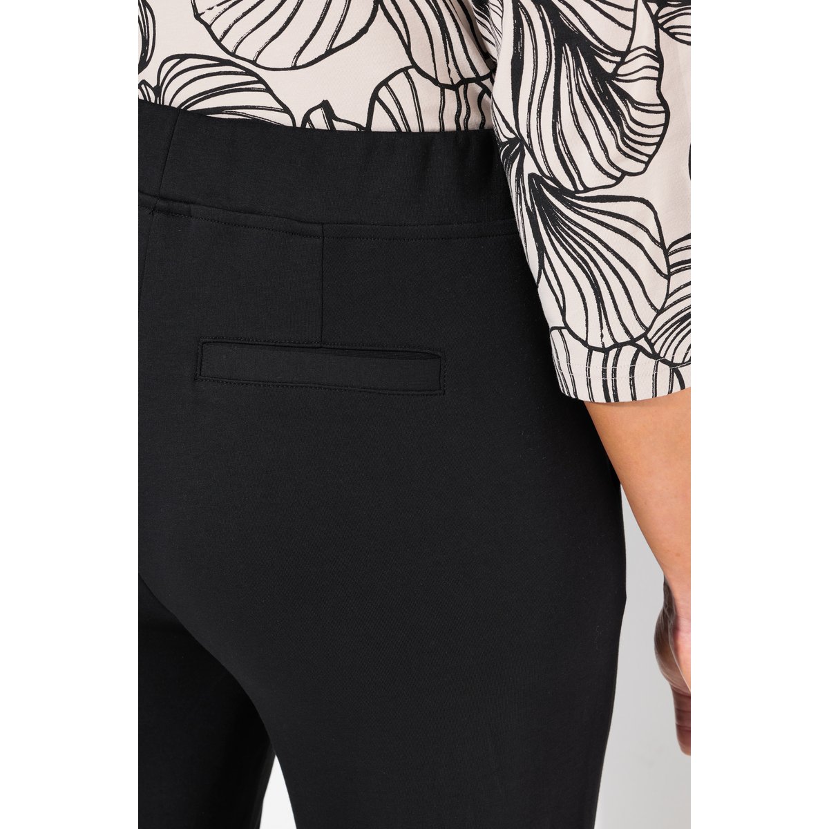 Pantalon point de Rome noir, ULLA POPKEN