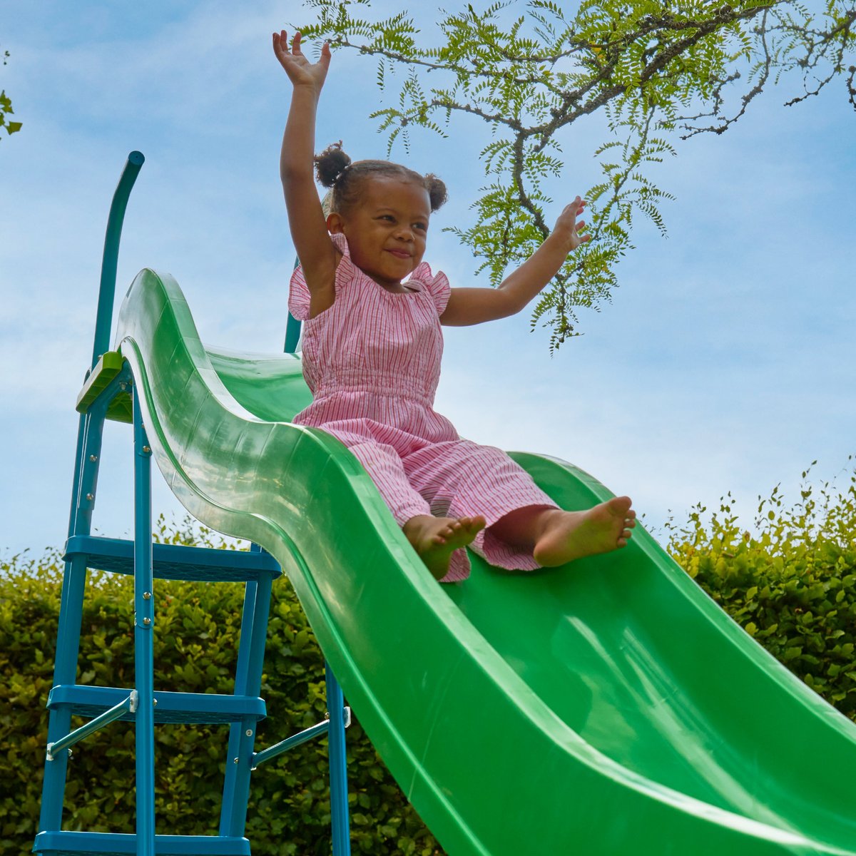 Toboggan 5 marches vert - bleu, TP TOYS