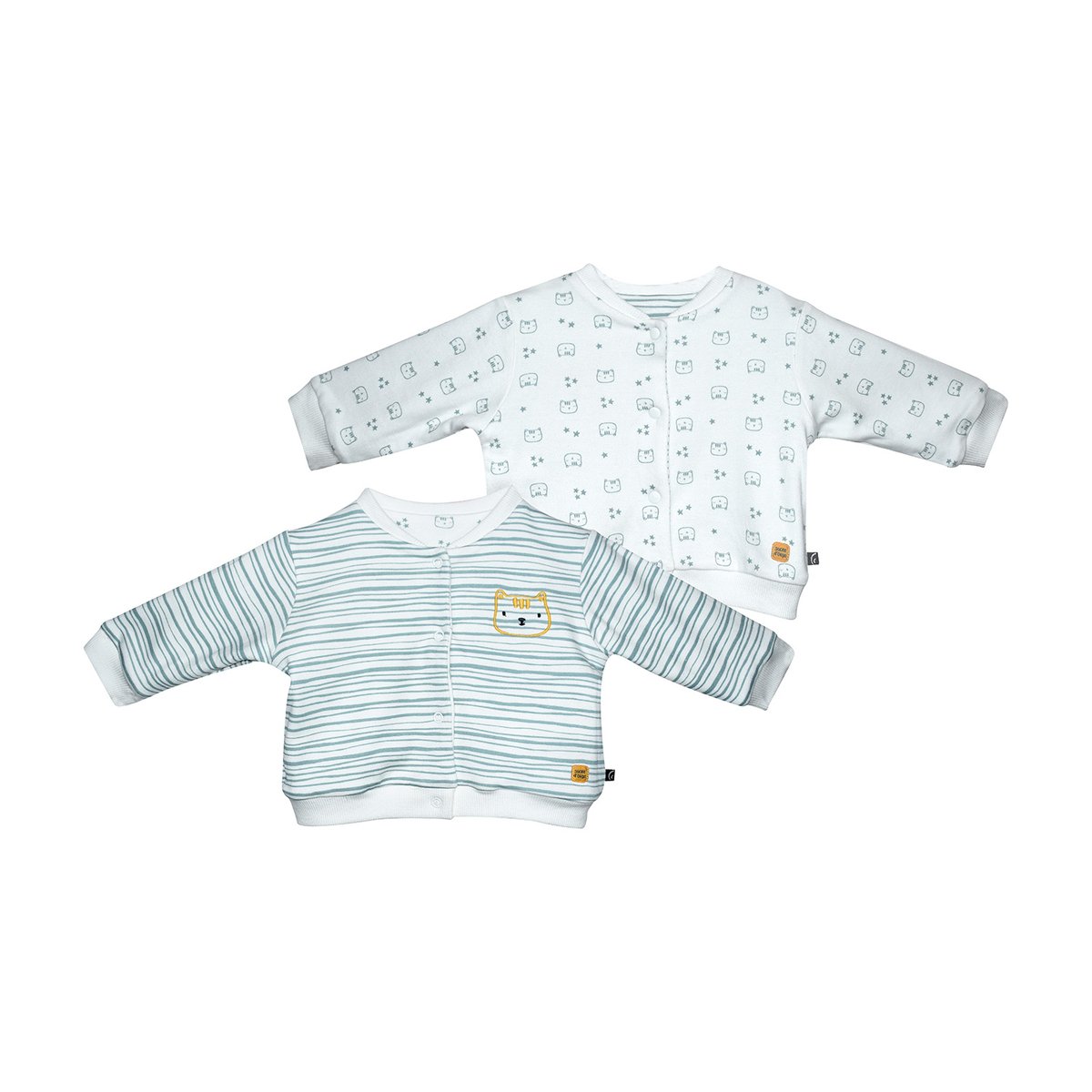 Cardigan reversible fondant blanc, SUCRE D'ORGE