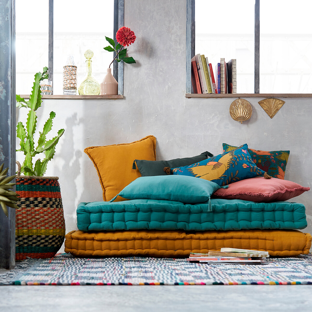Cesto multicolore in vimini, Balia multicolore, LA REDOUTE INTERIEURS
