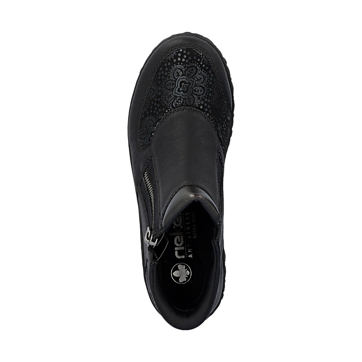 Basket Montante à Zip Belinga noir, RIEKER
