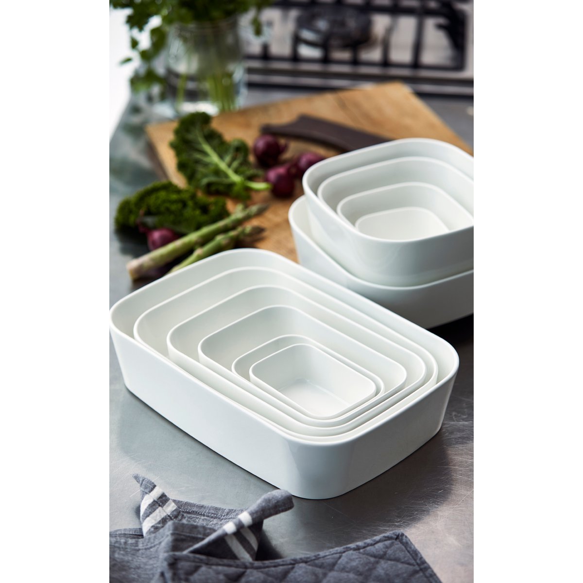 Plat de cuisson au four MODULA blanc, ROSTI