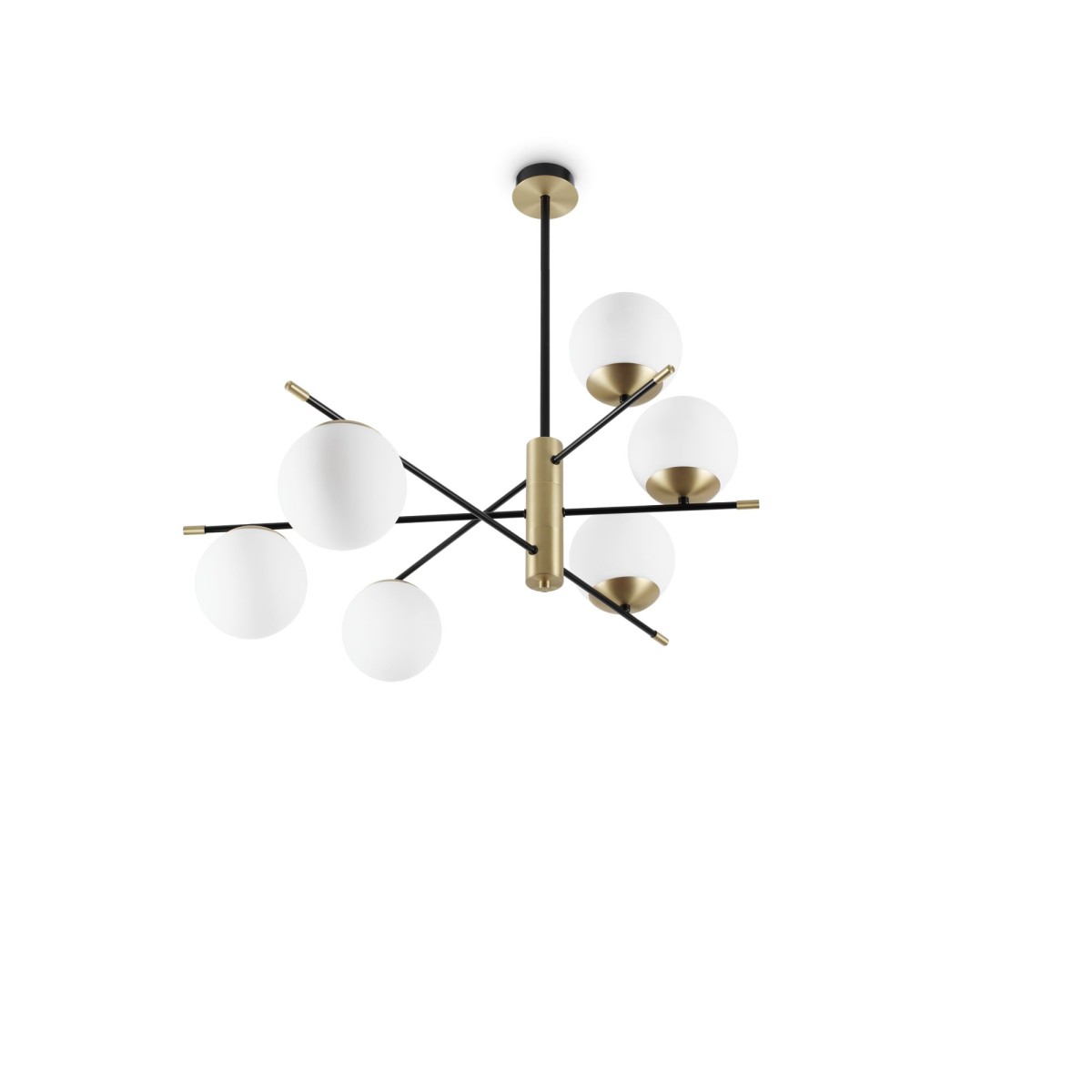Suspension GOURMET laiton noir, IDEAL LUX