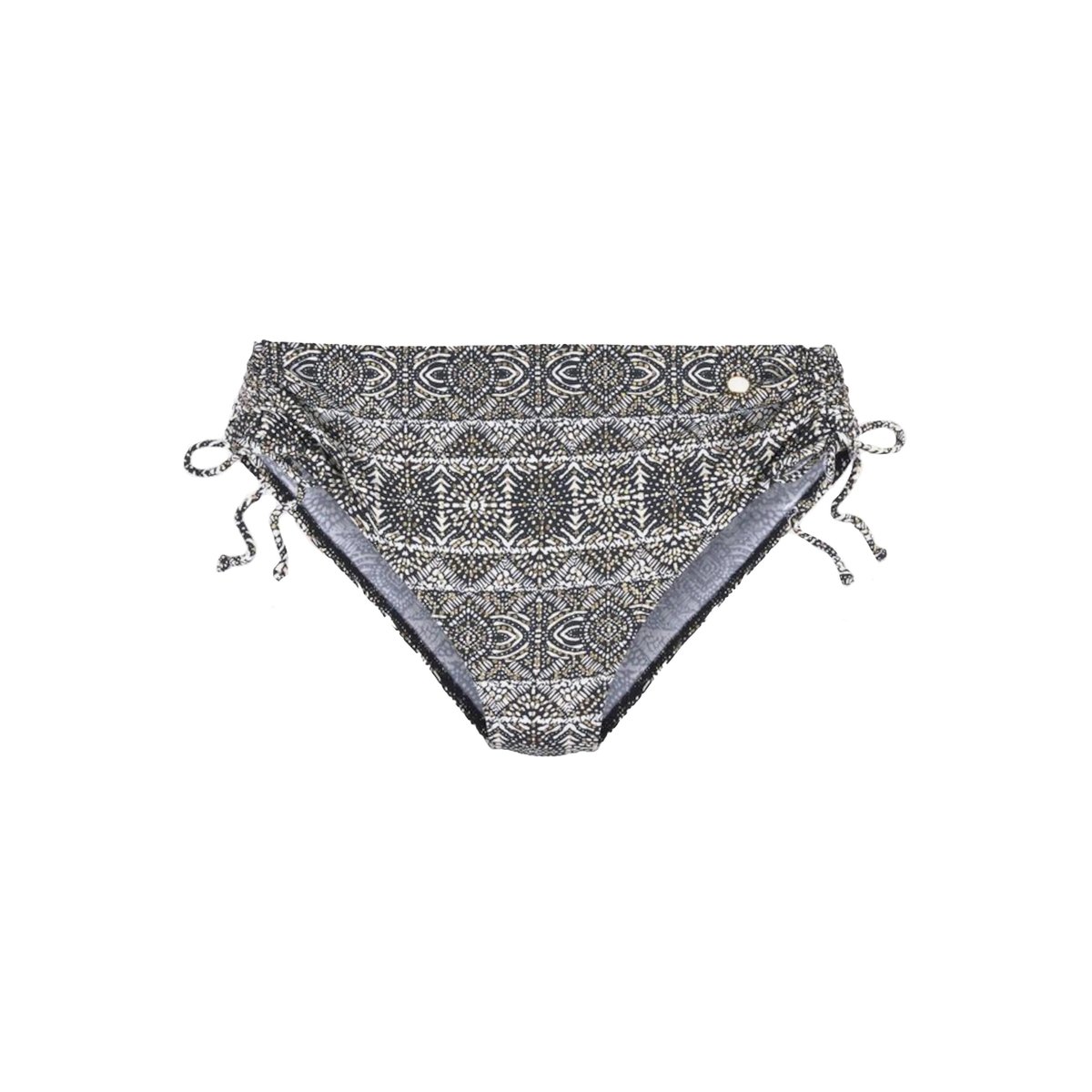 Bas maillot de bain taille haute Giselle noir/blanc, LASCANA