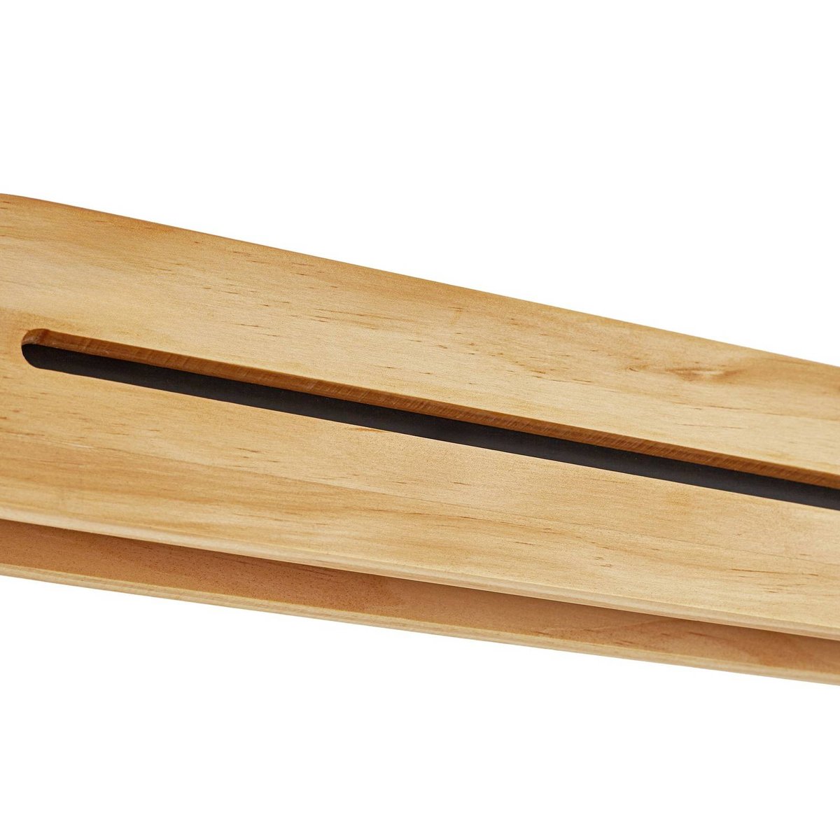 Suspension en bois moderneLED, Darnor bois clair, noir, LUCANDE