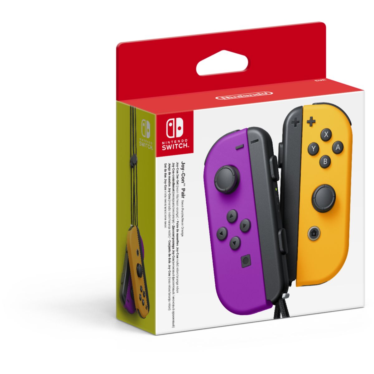 Manette Paire de Manettes Joy-Con Violet/Orange couleur unique, NINTENDO