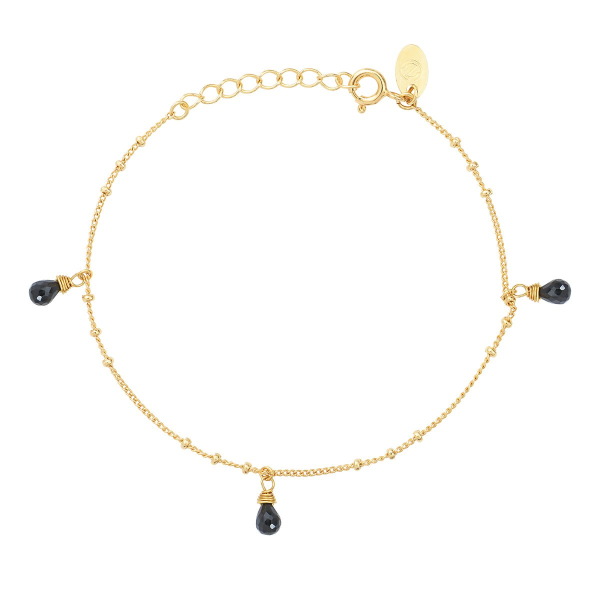 Bracelet danaé onyx noir, CAROLINE NAJMAN