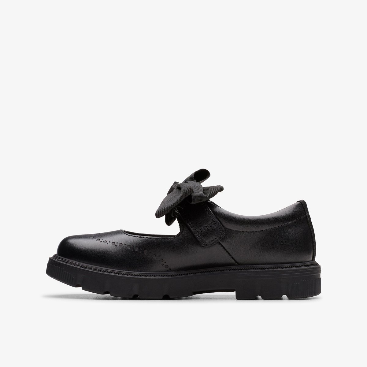 Ballerines Cuir Coupe Large LORCAM JANE K noir, CLARKS