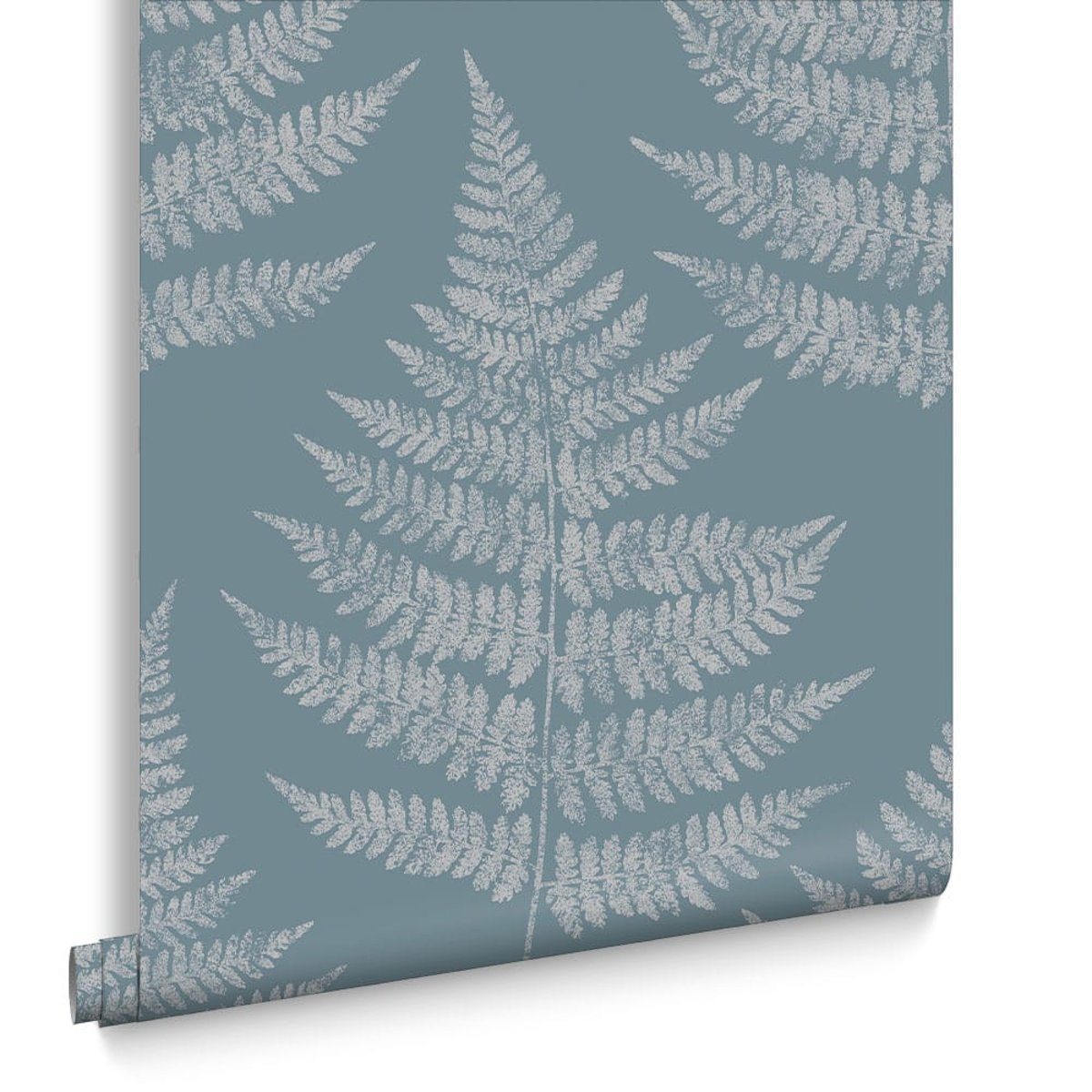 Papier peint  Fougère arctique bleu, GRAHAM ET BROWN