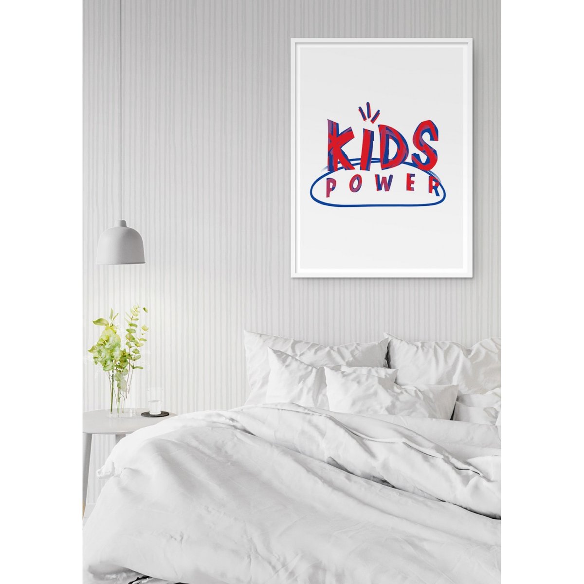 Affiche 'Kids Power' blanc, L'AFFICHERIE