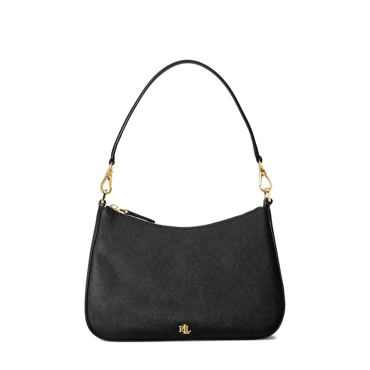 Sac à main en cuir noir, LAUREN RALPH LAUREN