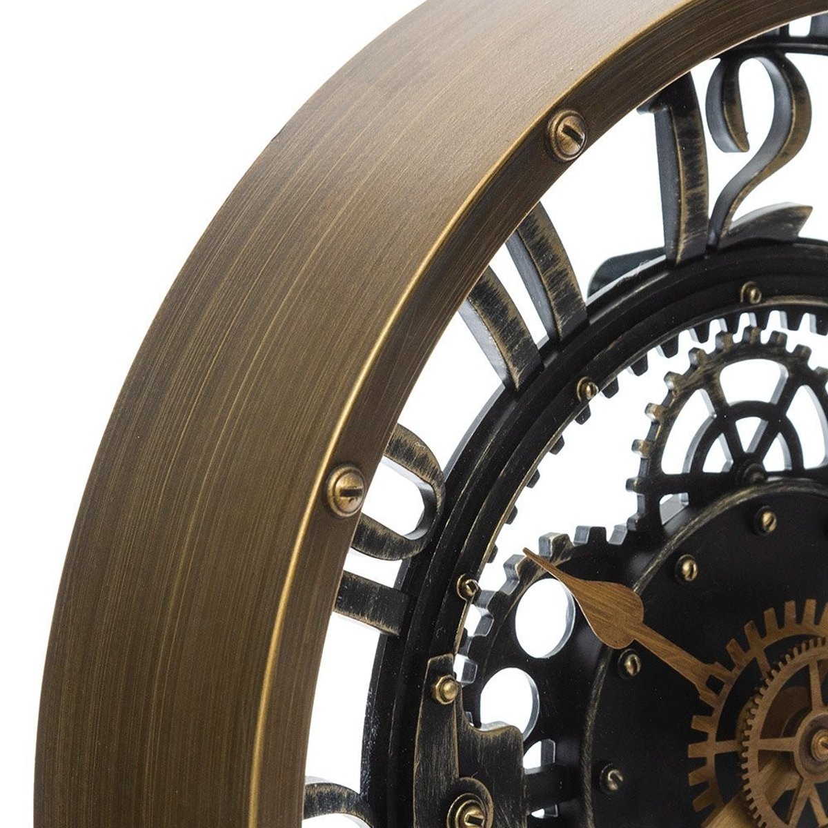 Horloge Silencieuse Méca D27 marron, ATMOSPHERA