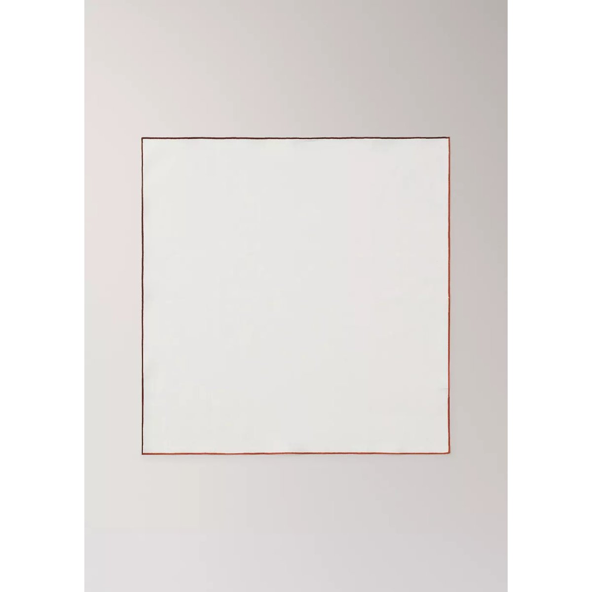 Serviettes de table en lin overlock blanc, MANGO HOME