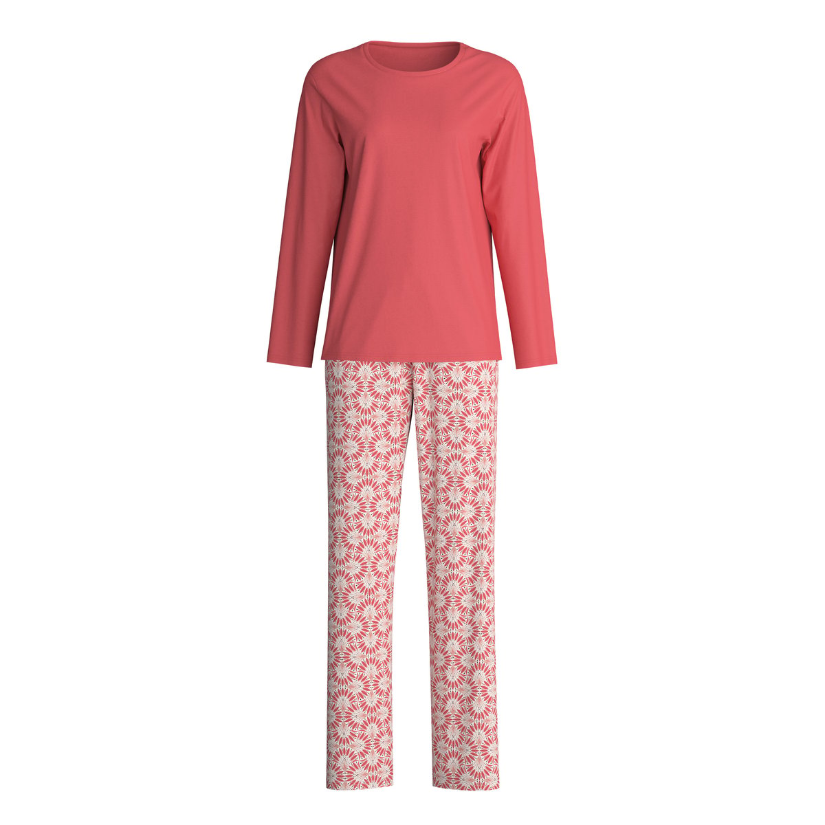 Pyjama, longue manches longues Coton COTTON SPECIAL rose of sharon, CALIDA