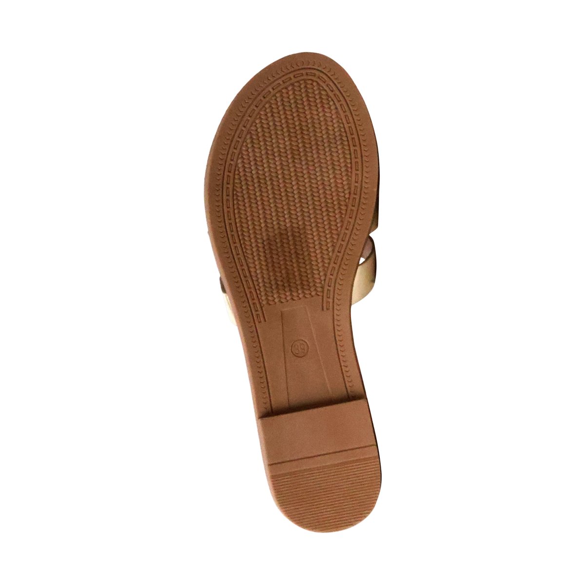 Mules Plates Cuir La Bottine Souriante Paris or, ENZA NUCCI