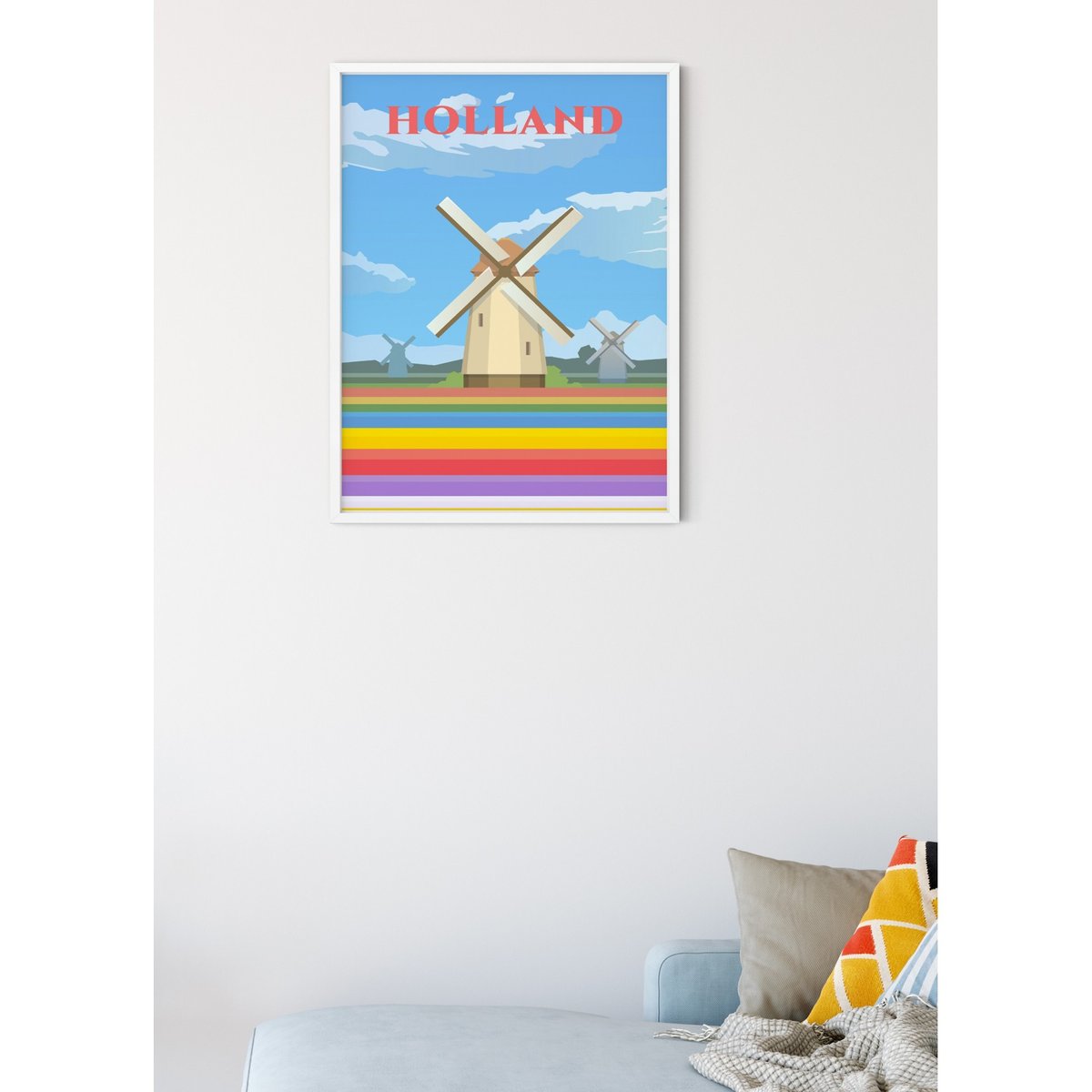 Affiche Hollande blanc, L'AFFICHERIE