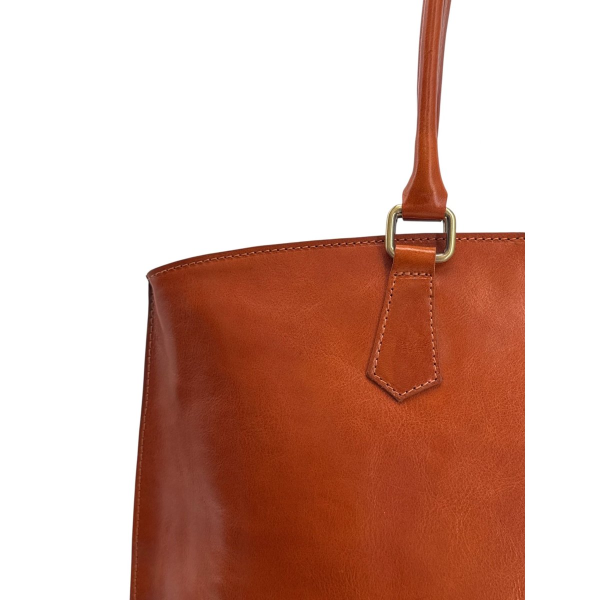 Sac à main de bureau en cuir lisse GREENWICH camel, OH MY BAG