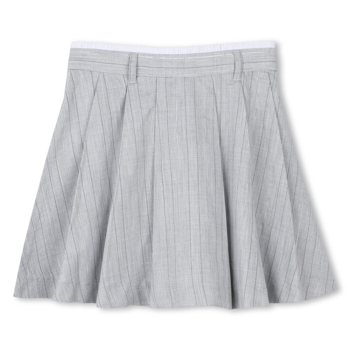 Jupe formelle plissée gris clair chine, DKNY