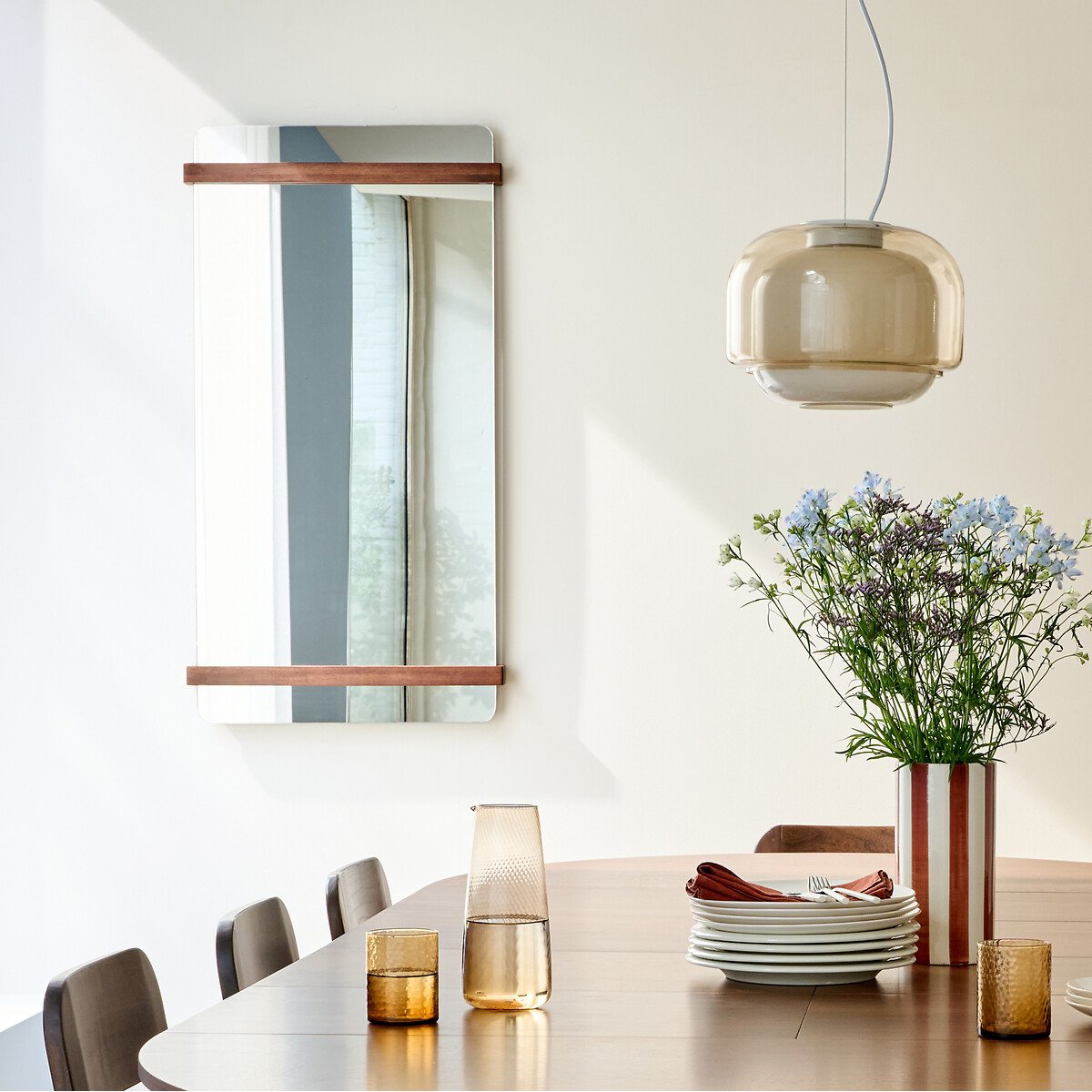 Miroir noyer 120 x 64 cm Nemma noyer, LA REDOUTE INTERIEURS