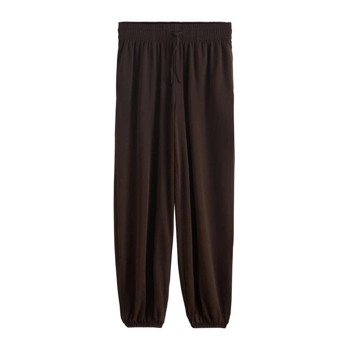 Pantalon bouffant transparent à nouer marron chocolat, NEXT
