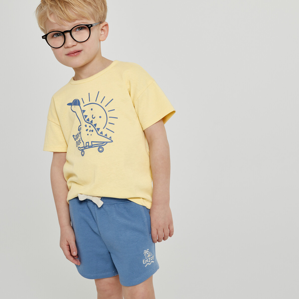 Lot de 3 shorts en molleton multicolore, LA REDOUTE COLLECTIONS