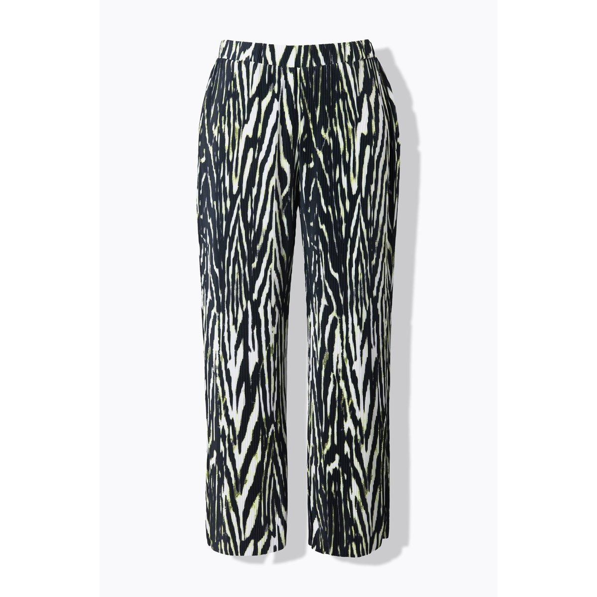 Pantalon plissé, imprimé animal noir, STUDIO UNTOLD