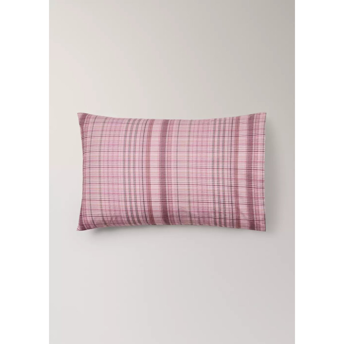 Taie d’oreiller percale de coton 50x75 cm violet clair/pastel, MANGO HOME
