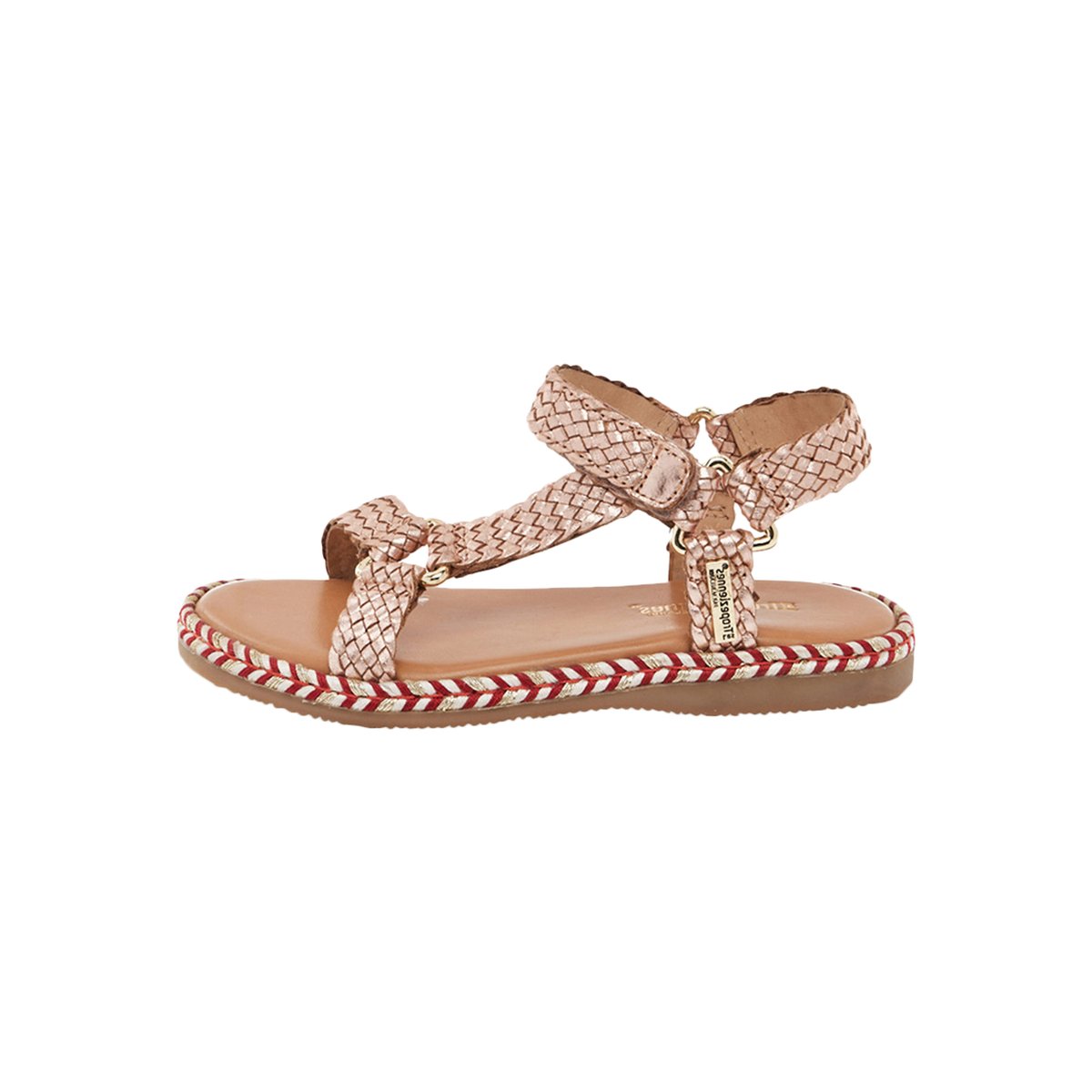 Sandales en cuir Blister or rose, LES TROPEZIENNES PAR M.BELARBI