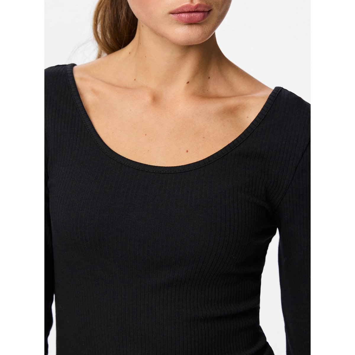 Top À Manches Longues noir - black, PIECES
