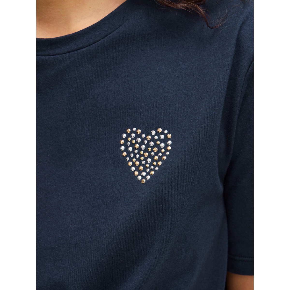 T-Shirt VISUNI - Coton navy blazer, VILA