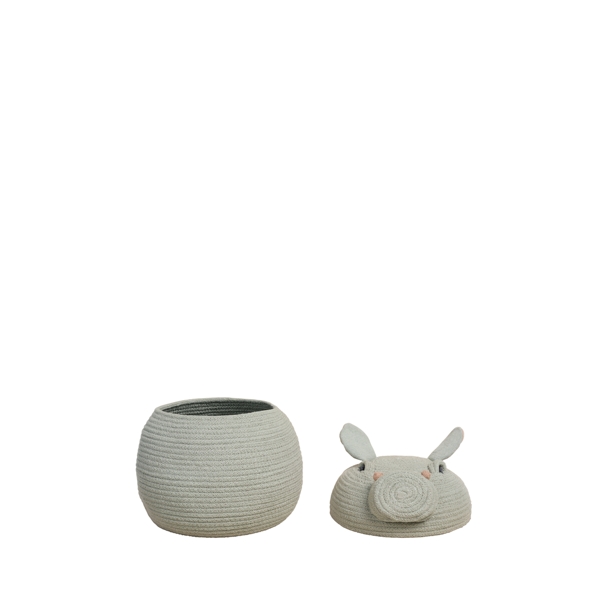 Panier Henry l'Hippopotame ANIMAL CREW bleu, LORENA CANALS