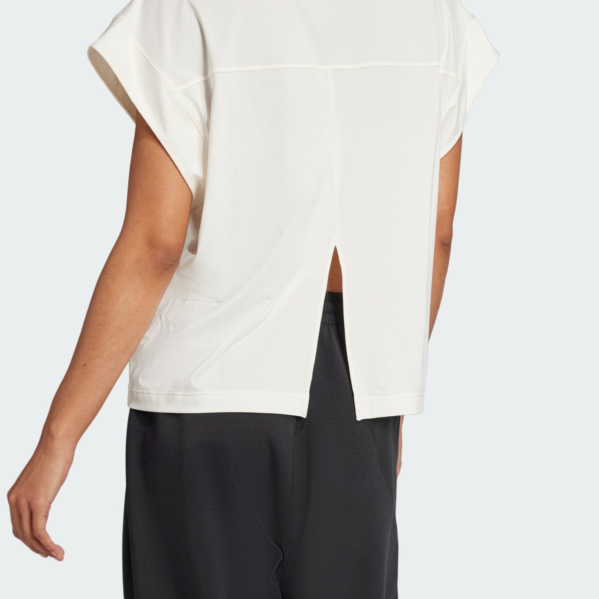 T-shirt de yoga chalk white, adidas Performance
