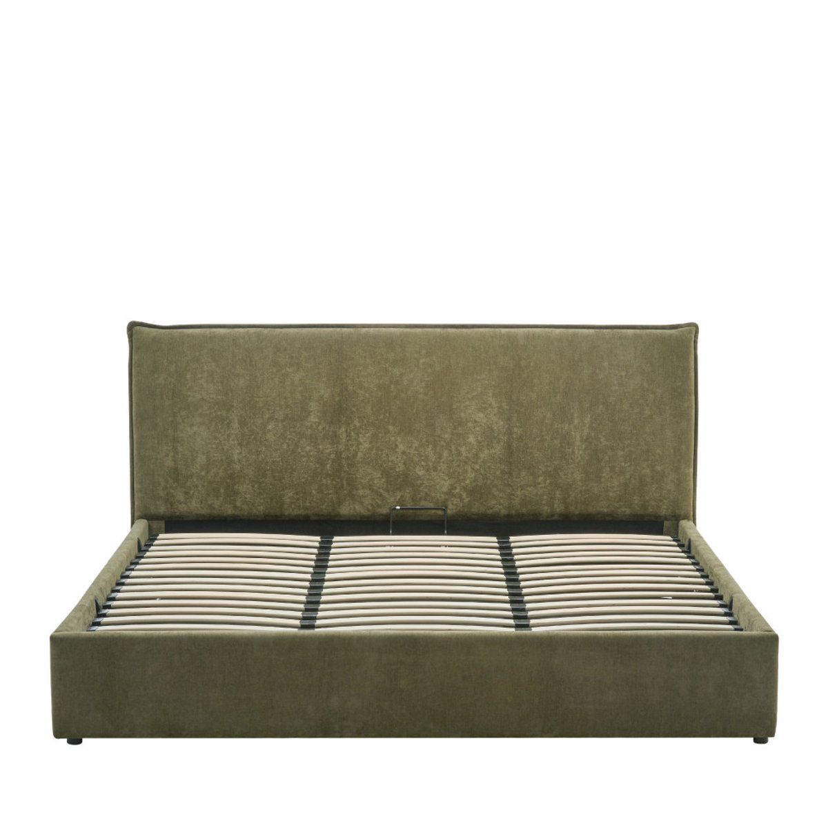 Lit coffre en tissu 180x200cm- CAMA vert, DRAWER