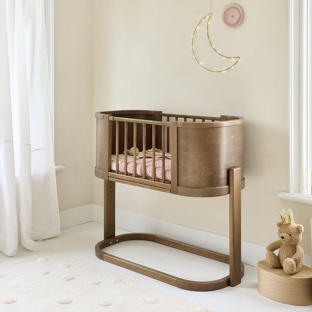 Lit cododo / berceau 2 en 1 COCON noyer foncé, PETITE AMELIE