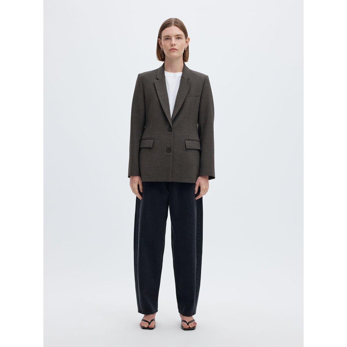Blazer dark grey melange, SELECTED