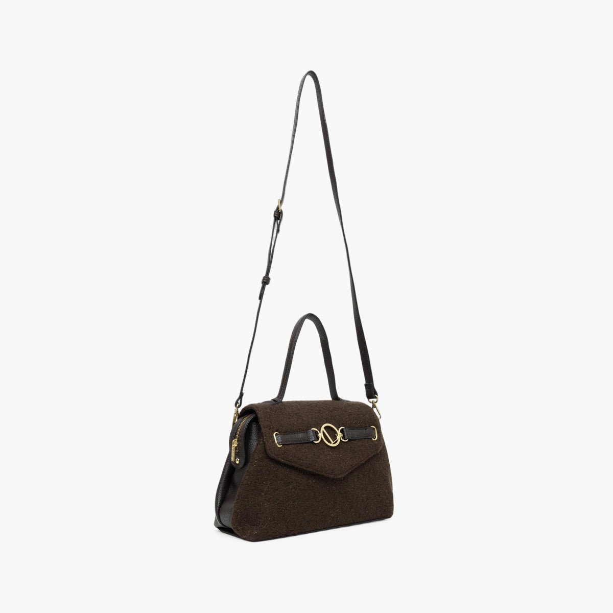 Grand sac porté épaule Theresa doré,marron, LOLLIPOPS