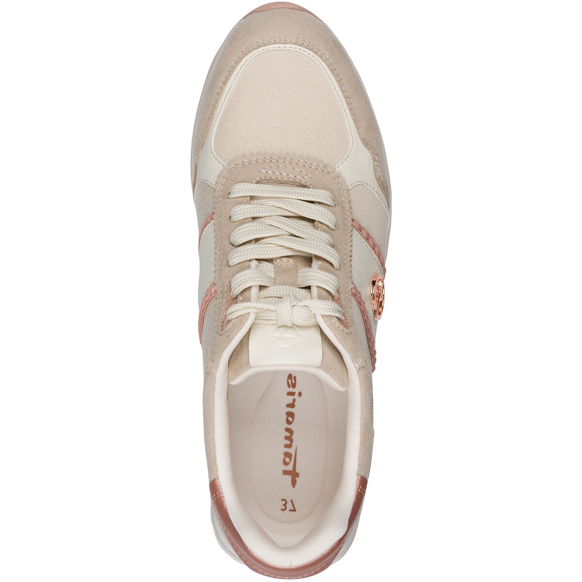 Baskets à lacets rose pale, TAMARIS