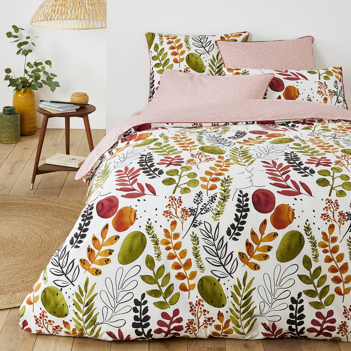 Taie d'oreiller percale pur coton, Palm Spring imprimé, LA REDOUTE INTERIEURS
