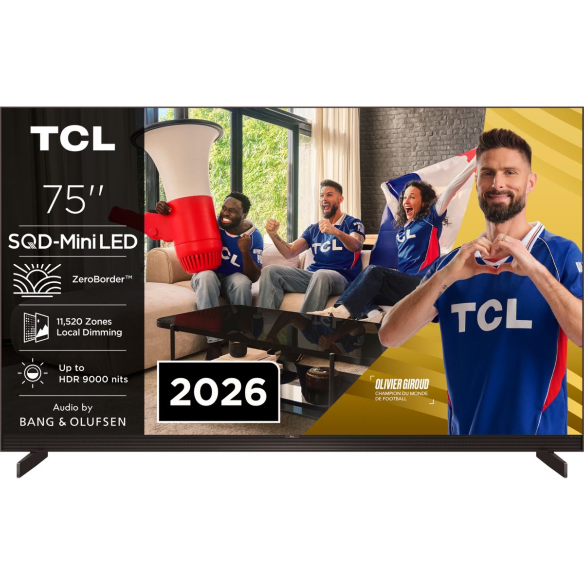 TV Mini LED 75X11L (2026) 75" (189 cm) couleur unique, TCL
