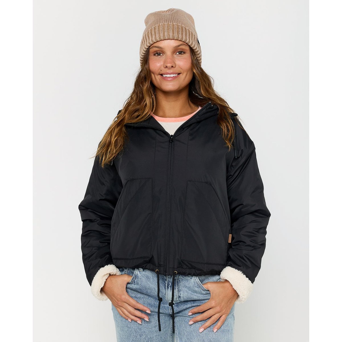 Veste Bomber KEEPSAKES noir délavé, RIP CURL