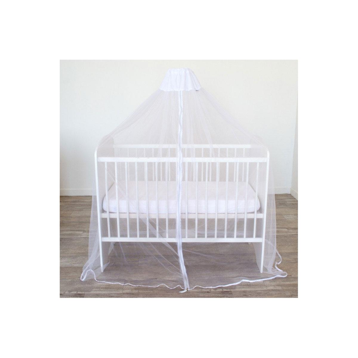 Ciel de lit moustiquaire universel blanc, DOMIVA
