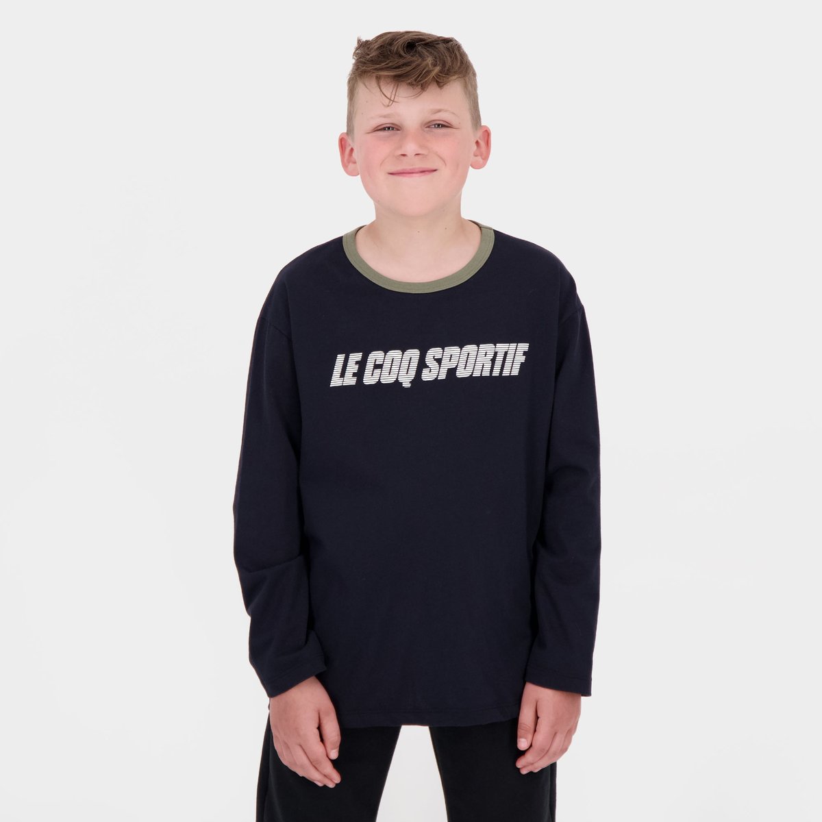 T-shirt manches longues Essentiels black light, LE COQ SPORTIF