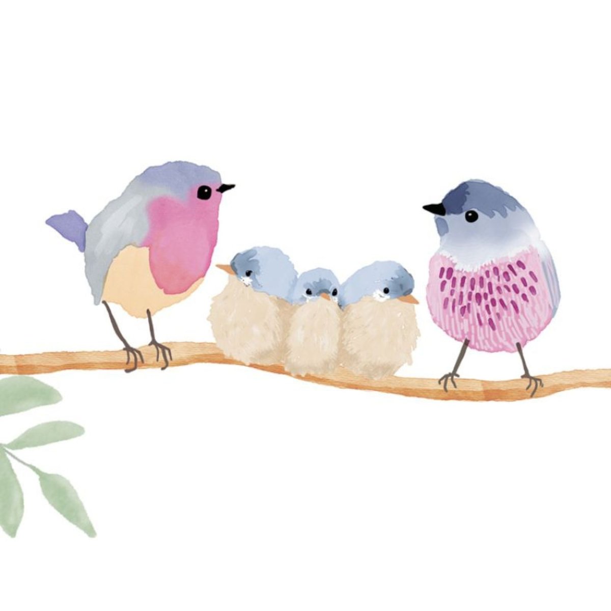 Stickers Easy oiseaux multicolore, MIMI'LOU